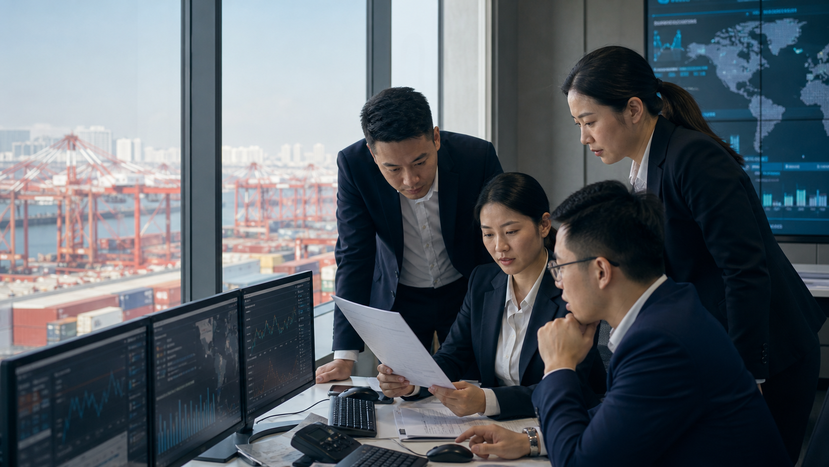 KingH Global logistics operations team in Shenzhen